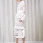 Elegant Long Dresses Ladies Elegant White Long Sleeve Lace Womens Elegant Casual Dress