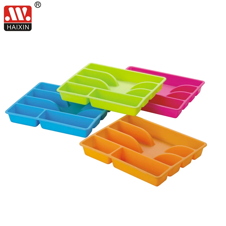 New design kitchen plastic racks glossy surfacedish storage tray knife spoon plate