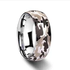 Jewelers Ring Charming Jewelers Tungsten Band Ring For Men Women Comfort Fit Camouflage Domed Ring