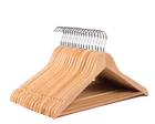Natural Coat Inspring Wholesale Cheap Wood Clothes Hangers Natural Wooden Coat Hanger