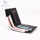 Wallet Logo Men 2021 Hot Salefemale Leather Wallet Custom Metal Logo Genuine Leather Wallet For Men