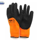 Winter Glove Nylon Gloves DLC621 Cotton Shell Latex Crinke Finish Winter Glove