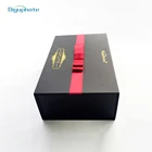 Gift Black Foldable Gift Box With Ribbon