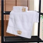 White Towel Towels Bath 100% Cotton White Factory Wholesale Luxury 100% Cotton White Hotel Bath Towel Set