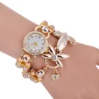 Watch Fashionable Bracelet Watch Women Leisure Watch Pearl Flower Winding Watch