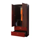 Red Wine Home Furniture Royal Storage Cabinet Customized Design Metal Bed Room Furniture Bedroom Set