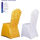 Wedding White Chair Covers Lorero Elegant Event Colorful Wedding Rosette White Spandex Chair Cover
