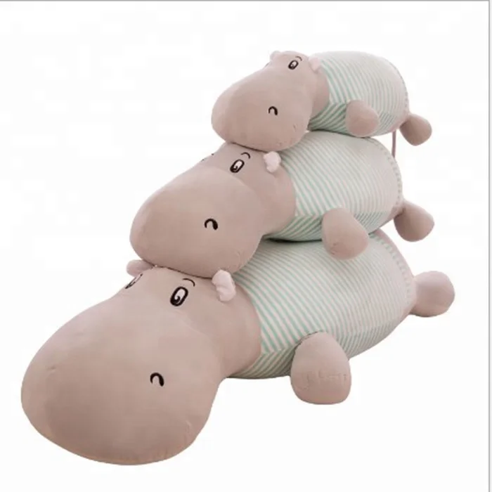 large stuffed hippos