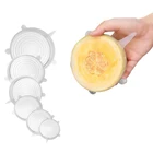Food Safe Silicone Lids Stretch Cover Set of 6pcs