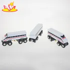 Wholesale newest product children wooden high speed train set toy bring fun W04A130