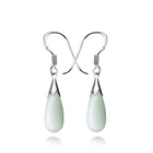 Agate Earrings Quartz Silver Earrings Agate And Quartz Setting 925 Silver Charm Earrings