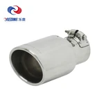White Exhaust Universal Pipe Exhaust Universal Bright Golden Black White Titanium Exhaust Pipe Muffler End Tips
