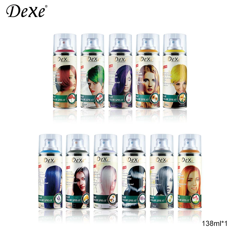 Dexe Hair Coloring Spray in Stock Temporary,temporary Hair Dye for Hair ,for Party Use Acceptable Tinplate Can Authentic High