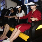 ハイト収入 3 席 9D VR チェア電動システム 7D シアター 5D ゲーム機独占外観