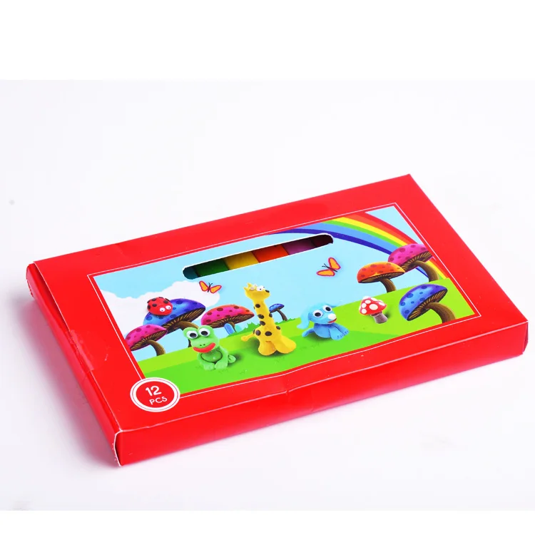 180g 12 bar Eco Friendly Modelling Clay Non-toxic Wholesale Flat Plasticine