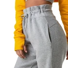 100 Cotton Womens Gym Jogger Custom Women Gym Joggers 100 Cotton Oversized Pants Drawstring High Waisted Sweatpants