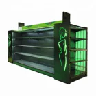 Cosmetic Display Rack Hot Sale Beauty Customized Cosmetics Glass Display Racks Display Shelf With Light Box