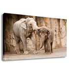 Canvas Canvas Animal Painting Elephant Family Animal Painting Canvas Print Wall Art Home Decor For Livingroom