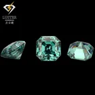 Green Colored All Sizes Available Mineral Moissanites Gemstones Asscher Cut Square From Best Moissanite Dealers