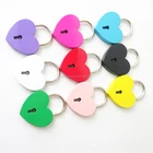 Padlock Padlock Wholesale High Quality Colorful Heart Shaped Love Lock Padlock With Key For Webbing