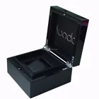 Watch Glossy Black Men Watch Wooden Box Custom Logo