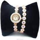 Crystal Watch High Quality Diamond Design Blingbling Crystal Ladies Slim Long Bracelet Watch