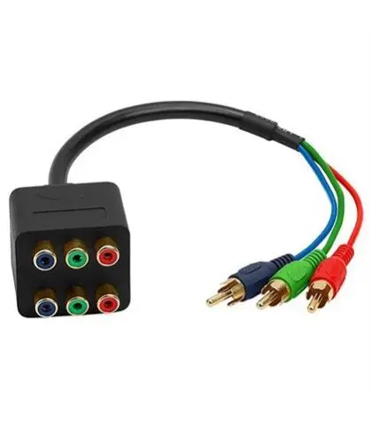 12' 3 RCA Male to 3 RCA Male Python Component Video RGB cable 