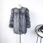 Fur Coat Furfur Down Coat Fur Woman Fabulous Fur Women High Quality Real Silver Fox Fur Coat