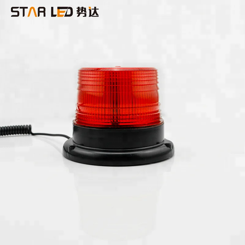 red rotating beacon warning light