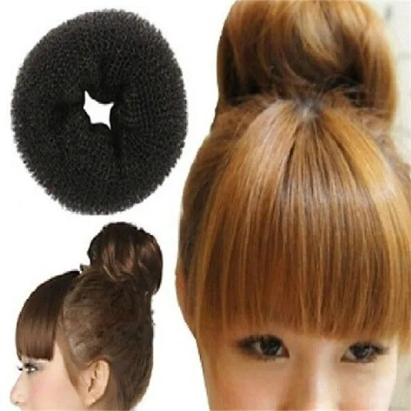 Fashion Women Black Hair Bun Donut Hair Accessories Hair Scrunchies Bun -  Buy Hair Bun Donut,Hair Scrunchies Bun,Donut Hair Accessories Product on  