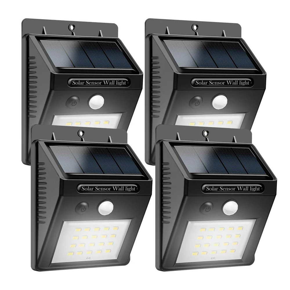 Details about   Original Upgraded Solar Sensor Lights Outdoor 30 LED Wireless Waterproof New 