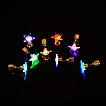 Cheap Colorful Light Up Led Earring Glow In The Dark Stud Earring