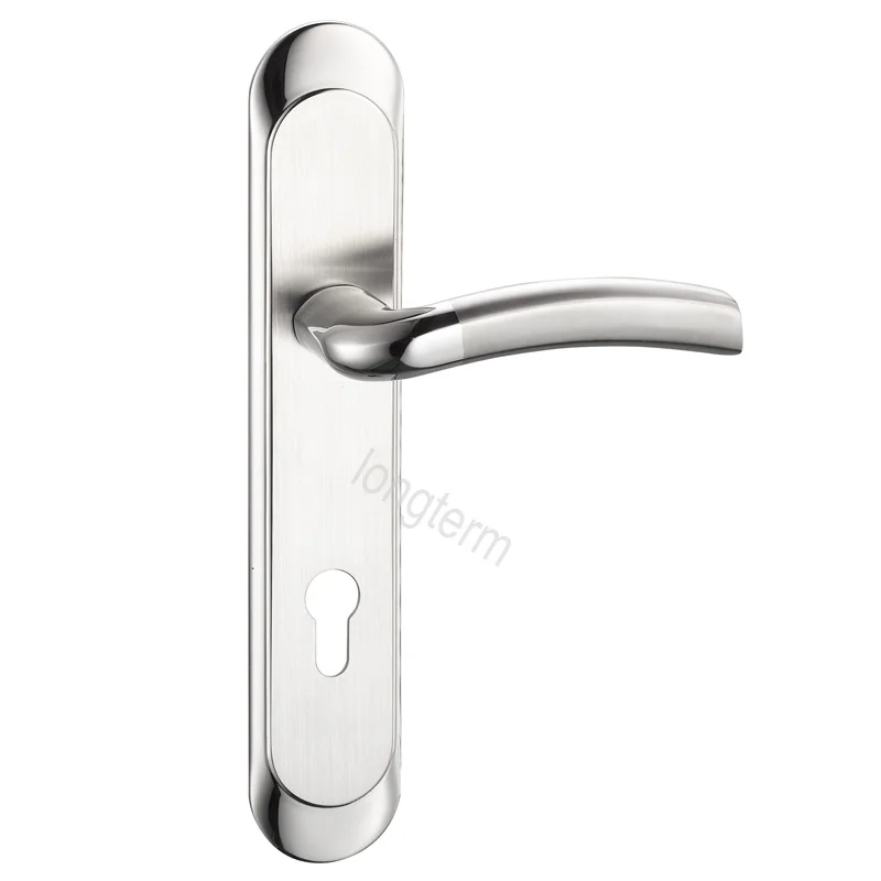 New Privacy Door Security Stainless Steel Mortise Lever Handle Lock Full Set US 