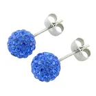 Stud Earrings Studs Most Popular Products Stainless Steel Crystal Sparkle Ball Stud Earrings