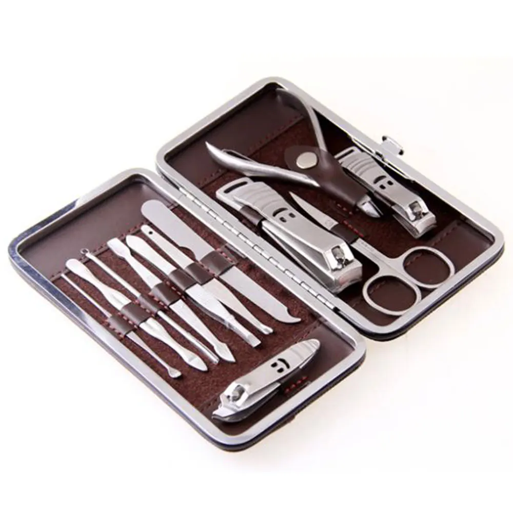 Hot Selling 12pcs Nail Care Tool Kit Scissor Stainless Steel Metal Pedicure  Pocket Nail Manicure Set - Buy Nails Tools Set,Nail Tools And Accessories, Nail Supplies Tools Product on 