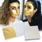 Gold Care 2.5*2.5 Cm 99% Edible Gold Foil 24K Pure Gold Skin Care Facial Mask Food Decorations Genuine Gold Leaf Sheets