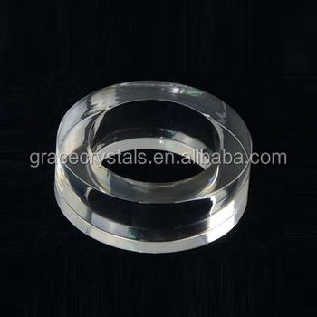 Bulk wholesale clear acrylic round napkin ring