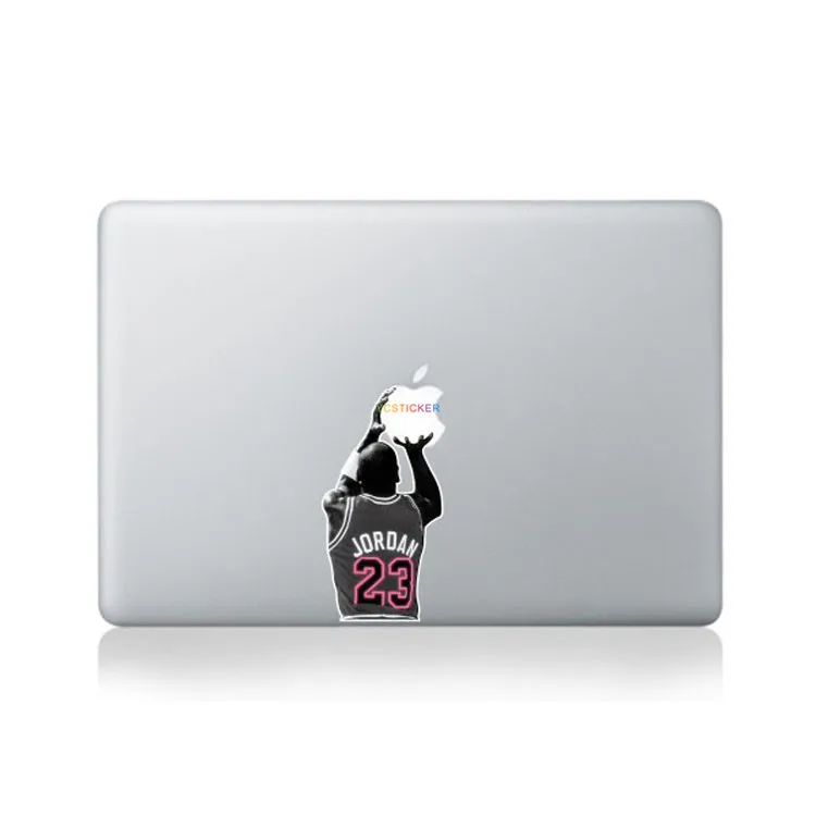 michael jordan apple laptop sticker