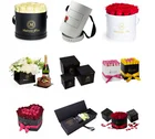 Gift Gift Box Box Custom Luxury Rose Flower Gift Box Packaging Cardboard Round Flower Boxes For Bouquets