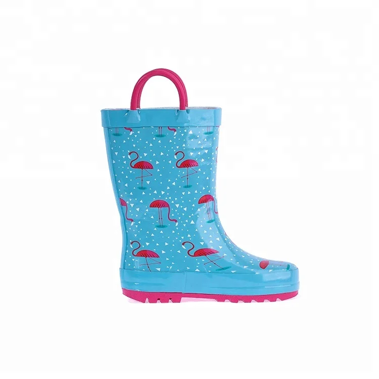 flamingo rubber boots