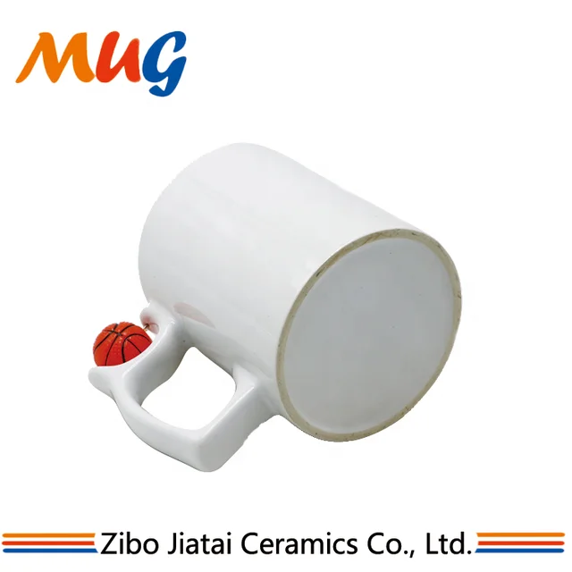 11oz promotional ceramic sublimation mug with football