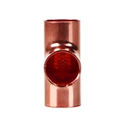 Asme Tee Copper Pipe Nipple Fitting RETEKOOL ASME B16.22 Equal Tee Cxcxc Copper Pipe Nipple Fitting