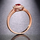 Ruby Stone Ring Colorful Stone Gold Plated Silver Cheap Ruby Rings