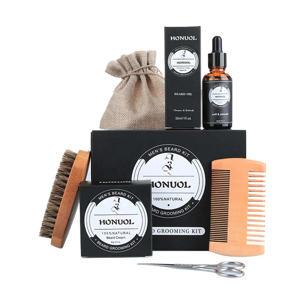 organic beard grooming kit
