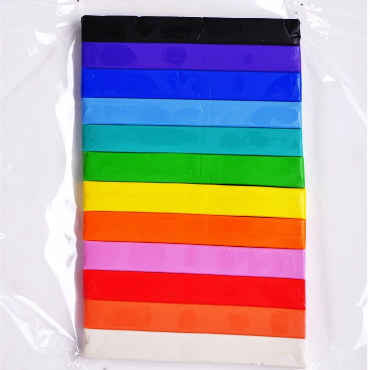 180g 12 bar Eco Friendly Modelling Clay Non-toxic Wholesale Flat Plasticine