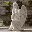 Angel Statue Statue Marble Natural Carved Memorial Marble Angel Statue