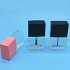 Clear Nail Polish Bottle Polish Nail Bottle 12ml Clear Square Nail Polish Bottle With Black Cap