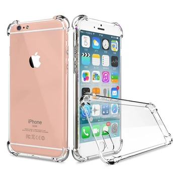 Ultra thin Clear Transparent TPU Silicone Case Anti-fall Protect Rubber Phone Case For iPhone XS MAX XR 6 7 6S Plus