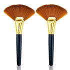 Makeup Blush Fan Brush Professional 1pc Makeup Blush And Loose Powder Large Fan Brush Individual Package