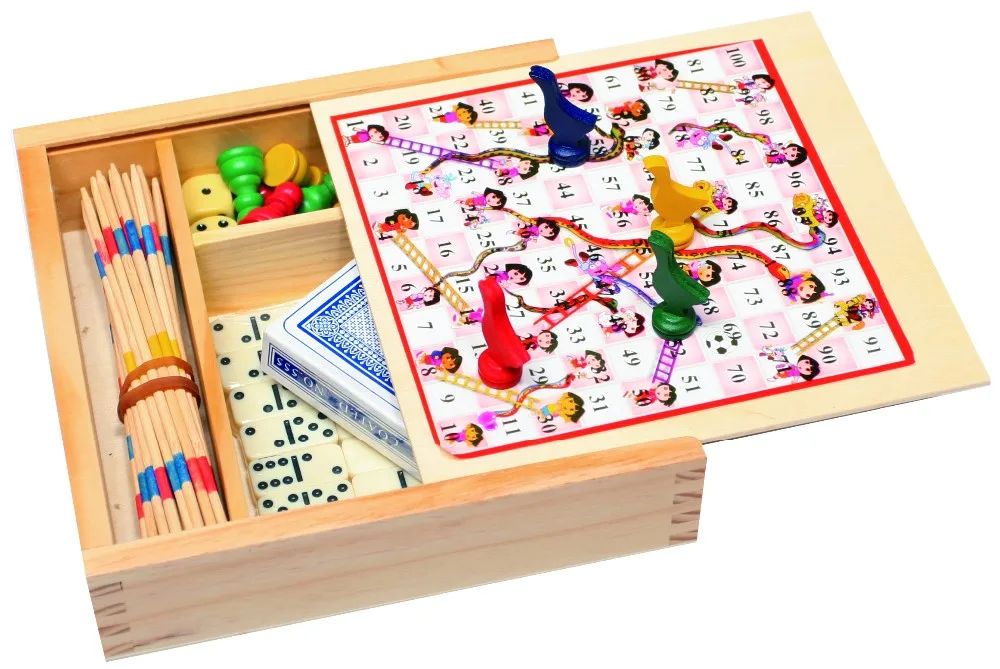 Hot Sale Popular 12 In 1 Wooden Toy Children Chess Game Table